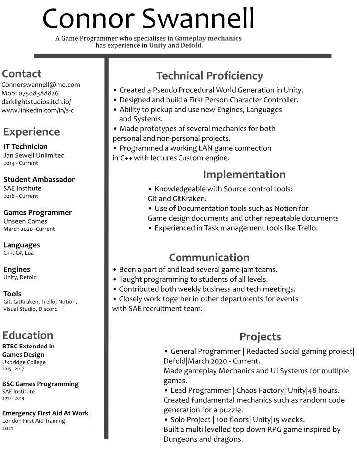 My CV